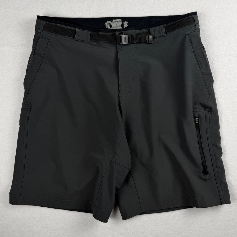 REI Men's Belted Outdoor Shorts Dark Gray Medium?‎ - Picture 5 of 10